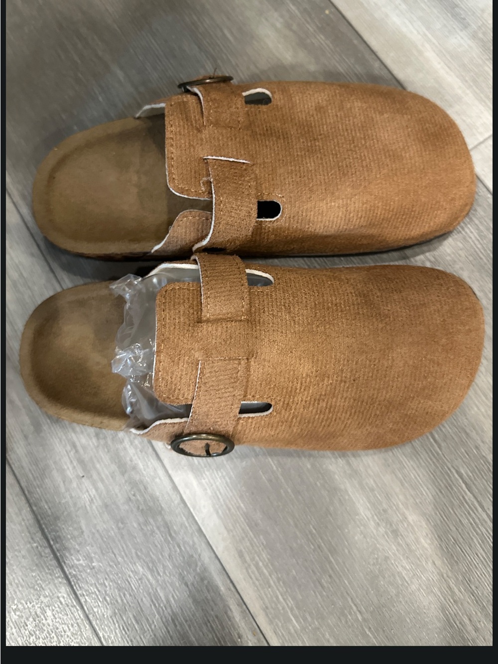 Women's Cozy Slip-On Clog Mule in Tan
